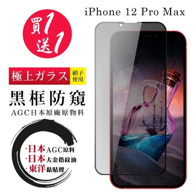 iPhone 15/14/13/12/11/7/6/X/Xs/Xr/Xs Max/s/mini/Pro/Plus/Pro Max 保護貼日本AGC 黑框防窺鋼化膜(買一送一)