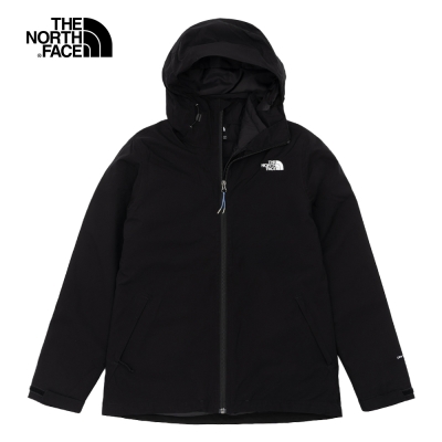 【The North Face 官方旗艦】北面女款黑色防水透氣保暖三合一外套｜5B1XJK3