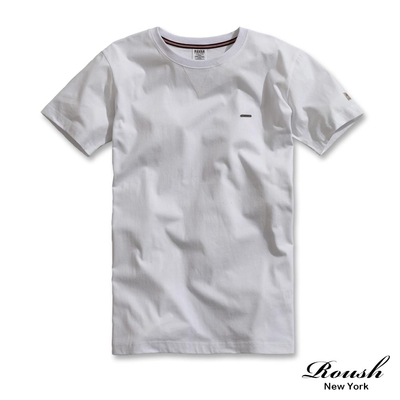 Roush 小鐵牌圓領精梳棉水洗短TEE(5色)