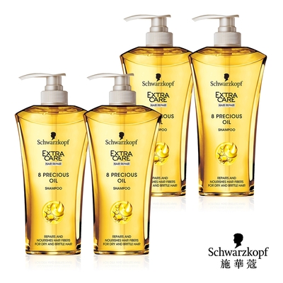 Schwarzkopf 施華蔻 八重精油豐盈洗髮乳600ml_4入組