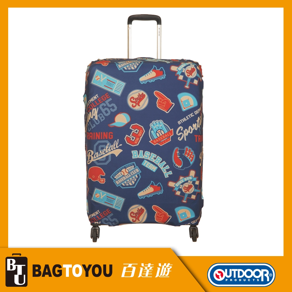 【OUTDOOR】行李箱保護套-棒球-XL ODS19B04XLBB