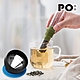 【PO:Selected】丹麥咖啡泡茶兩件組 (咖啡玻璃杯240ml-藍/試管茶格-綠) product thumbnail 1