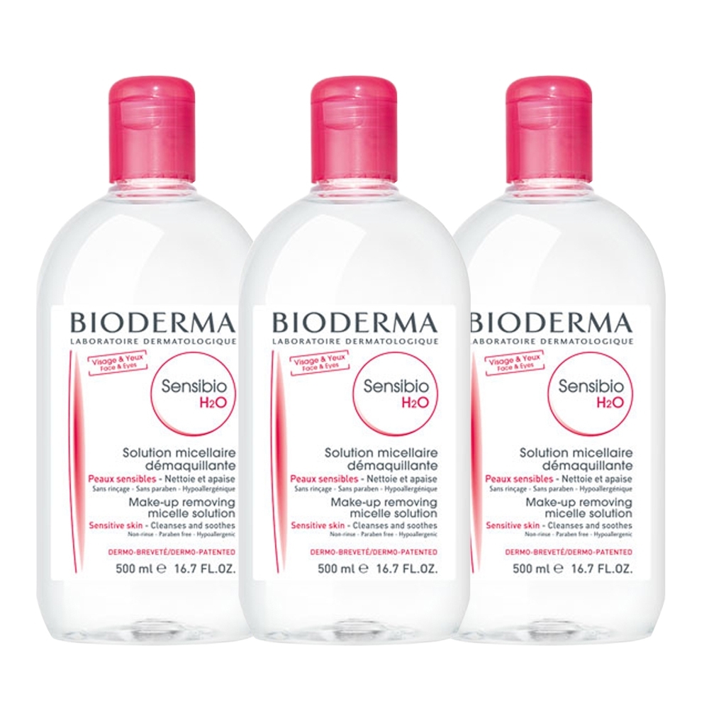 BIODERMA 高效潔膚液-保濕500ml 3入組-快速到貨
