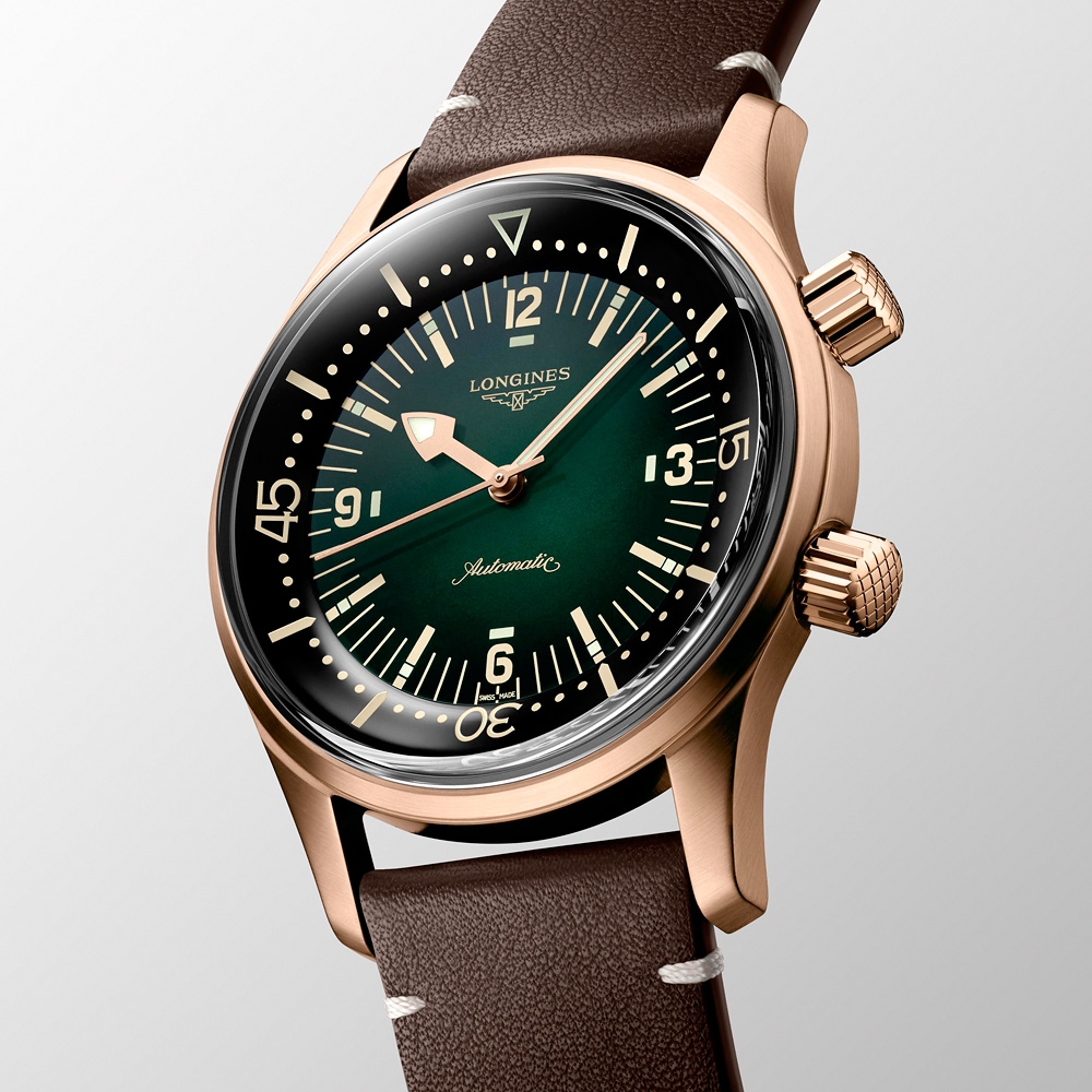 LONGINES 浪琴 官方授權 青銅 傳奇潛水復刻腕錶-42mm L3.774.1.50.2