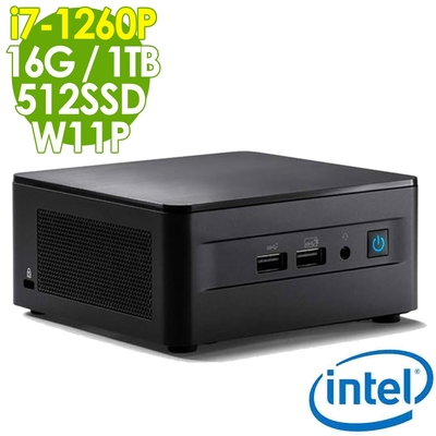 Intel NUC (i7-1260P/16G/512SSD+1TB/WIFI6/W11P)