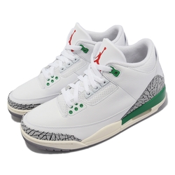 Nike 休閒鞋 Wmns Air Jordan 3 Retro 女鞋 男鞋 白 綠 爆裂紋 AJ3 氣墊 CK9246-136