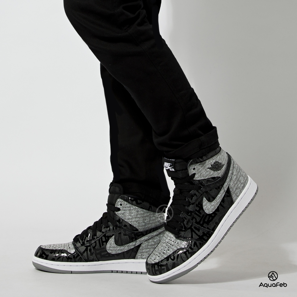 Nike Jordan 1 Retro High OG Rebellionaire 男鞋黑色休閒鞋555088-036