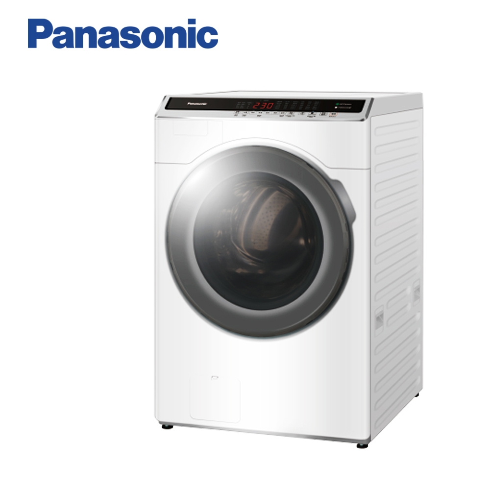 Panasonic國際牌14公斤變頻溫水洗脫烘滾筒洗衣機 NA-V140HDH-W冰鑽白