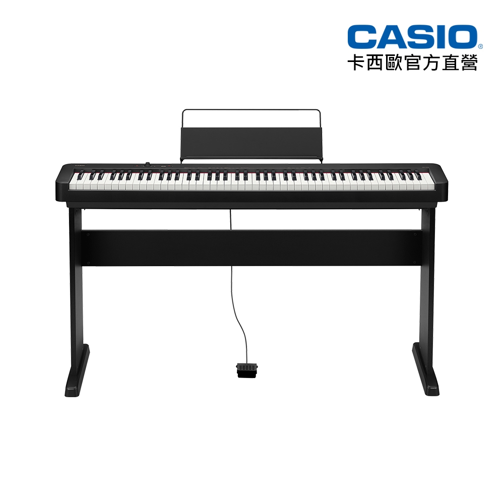 CASIO卡西歐原廠直營數位鋼琴CDP-S110BKC2-11C(黑色含琴架)