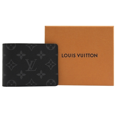 Louis Vuitton Monogram Eclipse Bifold Wallet Marco M62545 Men'