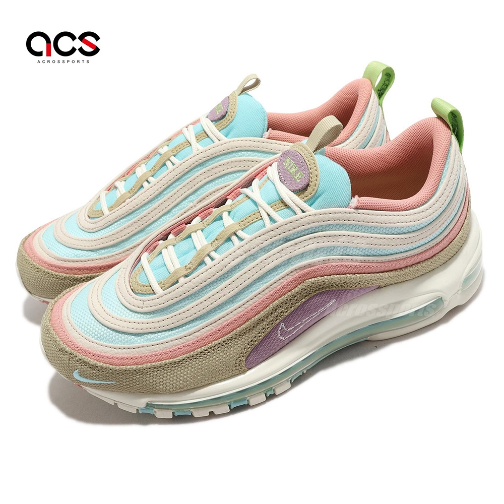 Nike 休閒鞋 Air Max 97 SE 男鞋 薄荷綠 金棕 子彈 經典 Sun Club 氣墊 DM8588-400