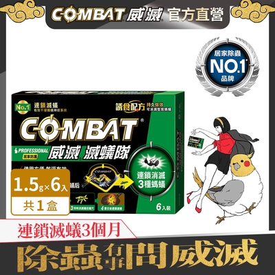 Combat威滅 滅蟻隊 居家防護 6入裝(除螞蟻/螞蟻藥)