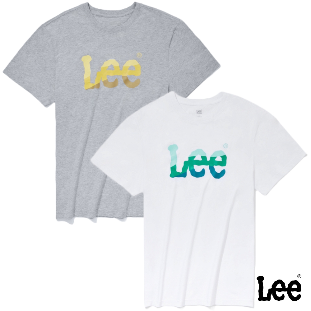 Lee 男款 漸變大Logo短袖圓領T 兩色