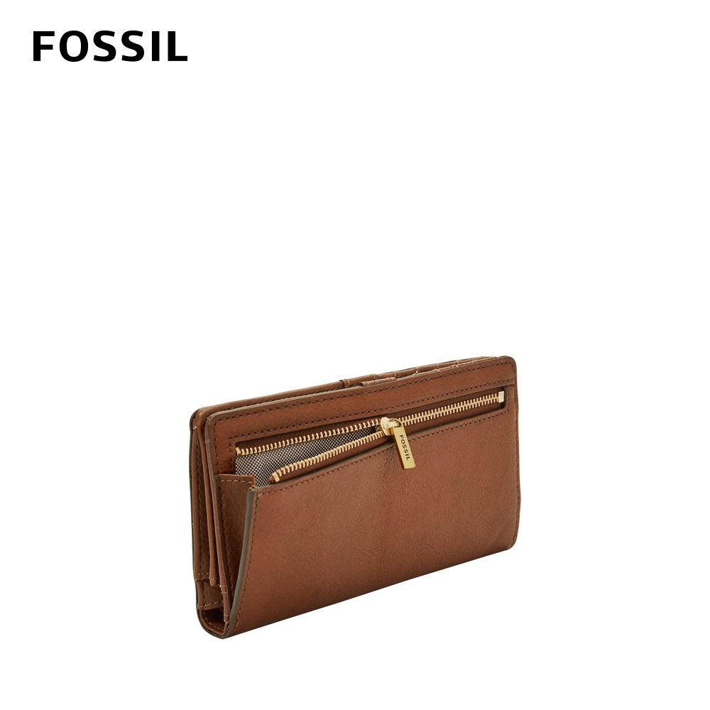 FOSSIL Liza 輕巧型真皮零錢袋長夾-咖啡色SL7891200 | 長夾| Yahoo奇摩