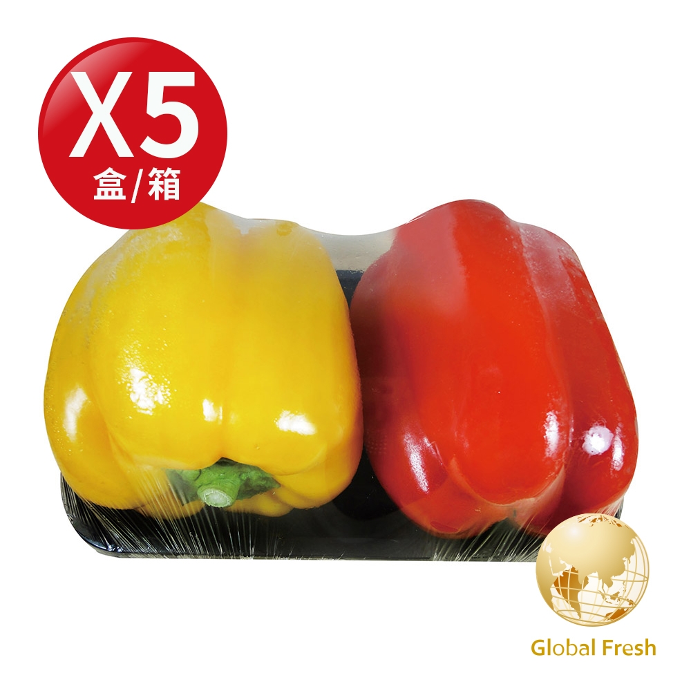 Global Fresh-盛花園 繽粉特選彩色甜椒(300g/盒，5盒/箱)