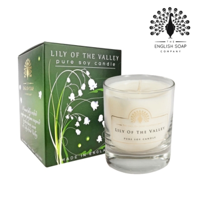 The English Soap Company 綴花卉香氛蠟燭-山百合 Lily of the Valley 170g