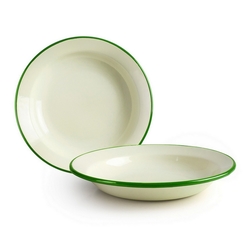 《IBILI》琺瑯深餐盤(米綠24cm) | 餐具 器皿 盤子
