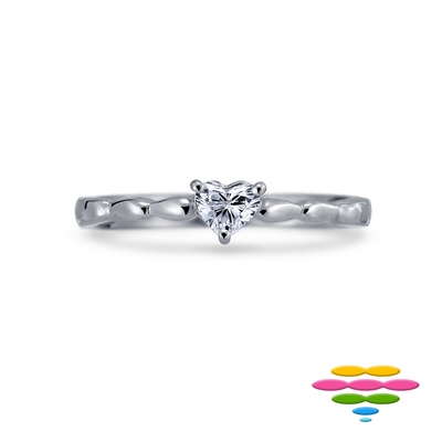 彩糖鑽工坊 愛心鑽石戒指 小確幸 系列 (日式輕珠寶10K)