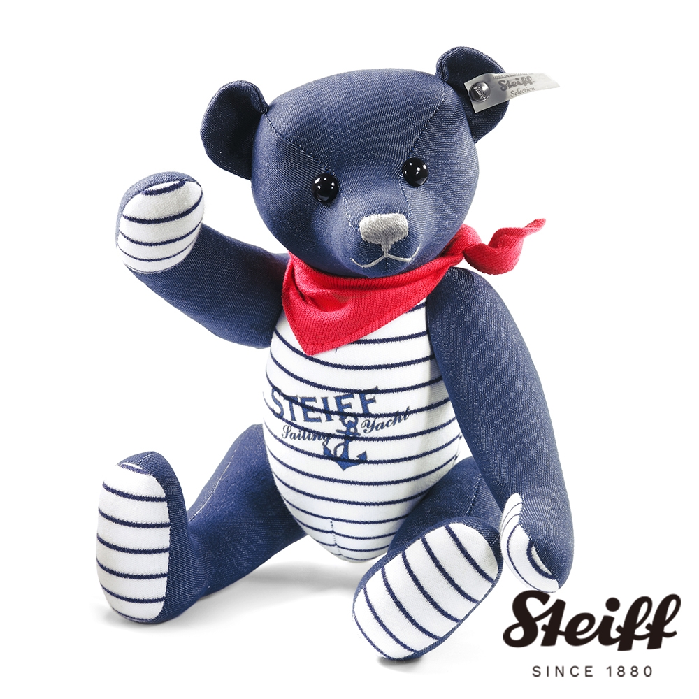 STEIFF德國金耳釦泰迪熊 Jeans Teddy Bear 限量版