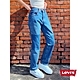 Levis 女款 高腰排釦直筒牛仔褲 復古水洗大補丁 product thumbnail 2