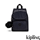 Kipling 光澤緞面黑絲絨翻蓋大容量後背包-MARIGOLD product thumbnail 1