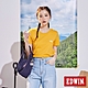 EDWIN 露營系列 背後營地BOX LOGO印花短袖T恤-女-桔黃色 product thumbnail 1