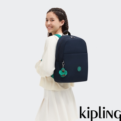 Kipling 藍綠拼接大容量後背包-HAYDAR