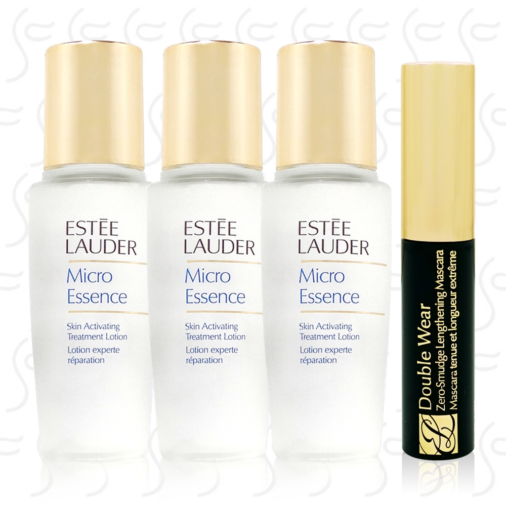 ESTEE LAUDER 雅詩蘭黛 微分子肌底原生露15ml*3+無瑕妍彩持久纖長睫毛膏2.8ml