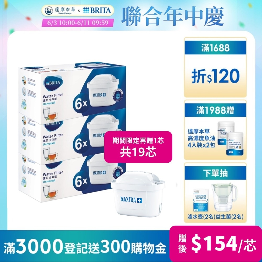 德國BRITA MAXTRA PLUS 濾芯-全效型18入