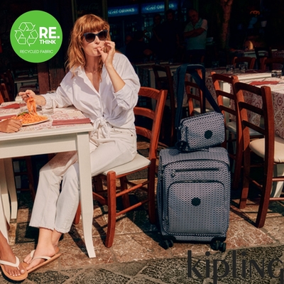 Kipling 經典老花20吋多袋收納登機箱-NEW YOURI SPIN S