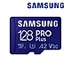 SAMSUNG 三星 PRO Plus microSDXC U3 A2 V30 128GB記憶卡 公司貨(Switch/ROG Ally/GoPro/空拍機) product thumbnail 2