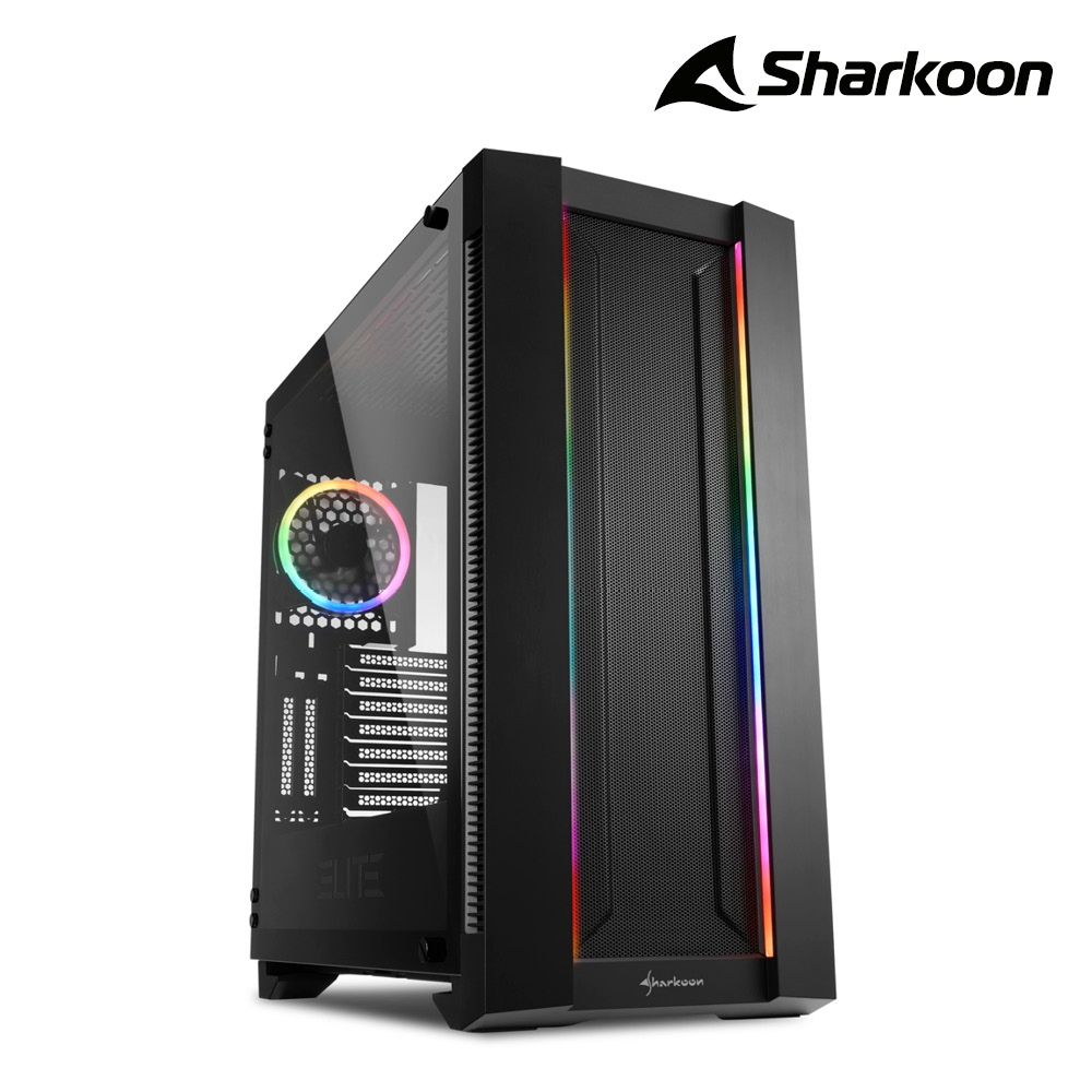 Sharkoon 旋剛 CA200M 鐵網進氣版 透側 ARGB 電腦機殼 主機殼