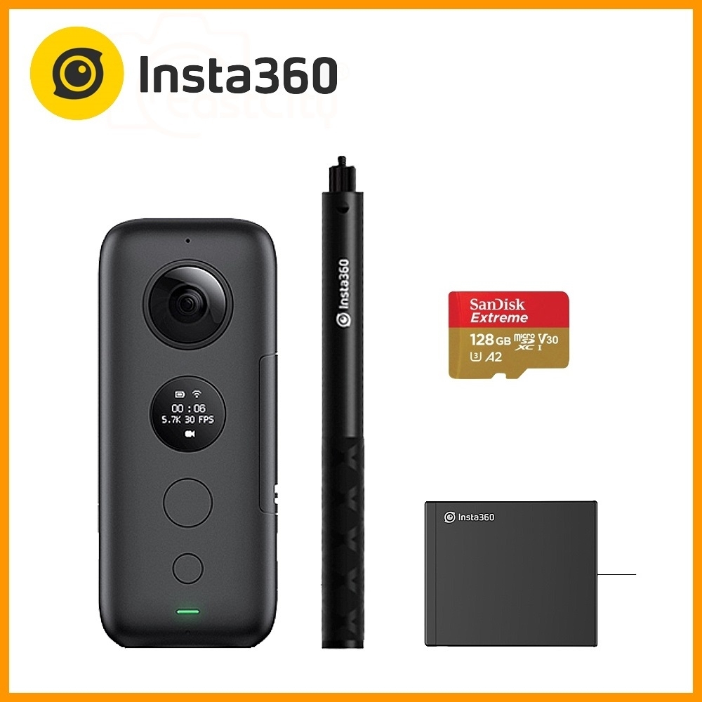 Insta360 ONE X 全景相機 (公司貨) 送128G卡+原廠電池+原廠隱形自拍棒