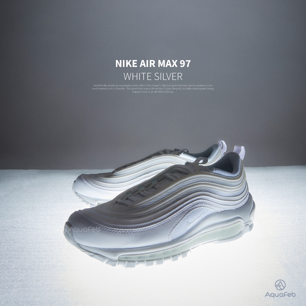 Nike Air Max 97 女鞋白色經典氣墊子彈休閒運動休閒鞋DH8016-100