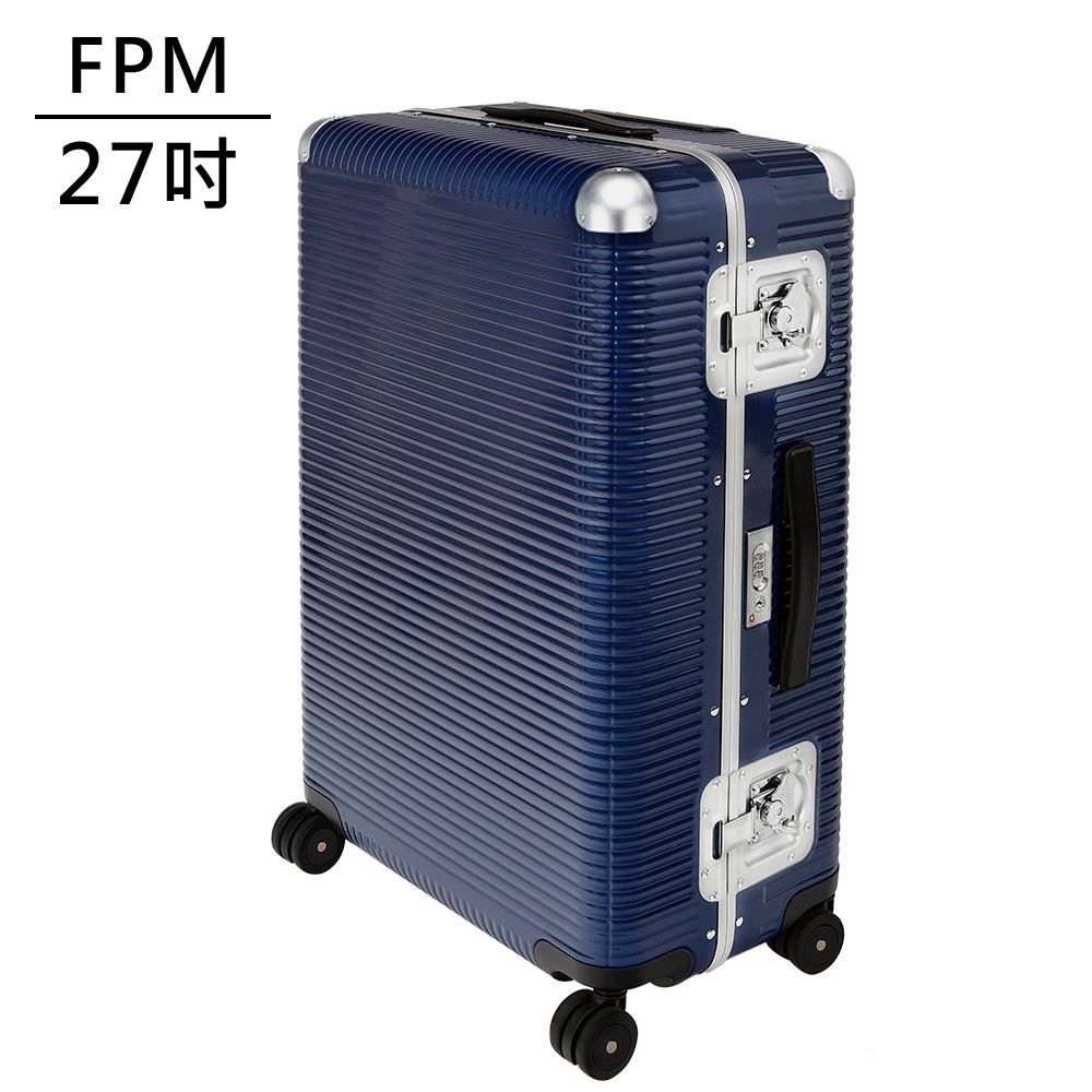 (送專櫃收納袋)FPM MILANO BANK LIGHT Indigo Blue系列 27吋行李箱 海軍藍 (平輸品)