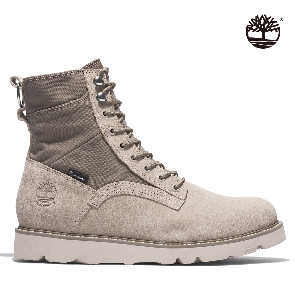 Timberland 男款淺灰褐絨面革Vibram防水靴|A5M8VK51