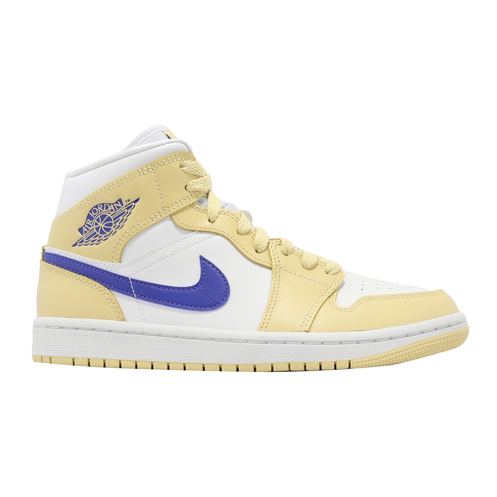 Nike Wmns Air Jordan 1 Mid 女鞋男鞋AJ1 青檸綠藍休閒鞋喬丹1代BQ6472