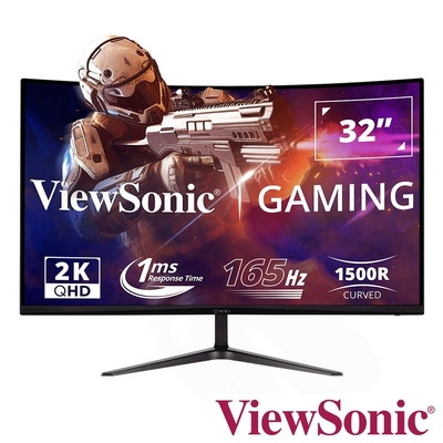 ViewSonic VX3218C-2K 32型 2K曲面電競螢幕(內建喇叭)