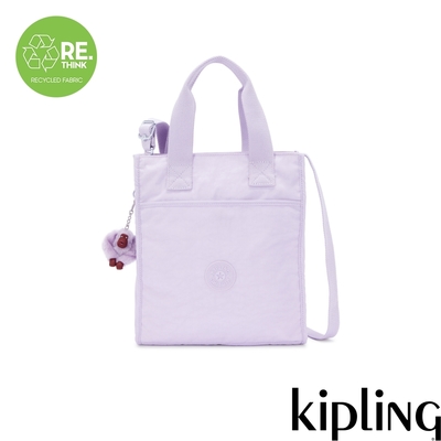 Kipling 溫柔丁香紫手提斜背托特包-INARA M