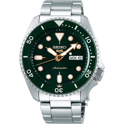 SEIKO 精工 5 Sports 系列 機械不鏽鋼腕錶-男錶(SRPD63K1)42.5mm SK008