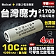 (超值贈品)【台灣Molicel】21700高倍率動力型鋰電池4200mAh(平頭4入) 台灣BSMI認證 product thumbnail 1