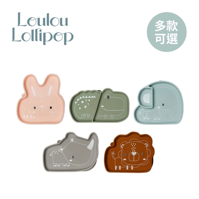 Loulou Lollipop 加拿大 動物造型 矽膠防滑吸盤餐盤/學習餐具/兒童餐具 - 多款可選