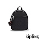 Kipling 質感黑簡約時尚拉鍊後背包-WINNIFRED product thumbnail 1