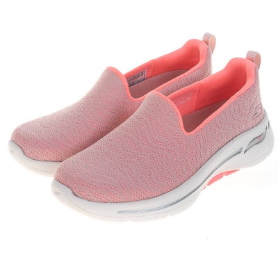 SKECHERS 女鞋 健走系列 GO WALK ARCH FIT 寬楦 粉紅絲帶限定款 - 896263WLTPK