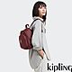 Kipling 熱葡萄酒紅拉鍊式小巧收納後背包-DELIA MINI product thumbnail 1