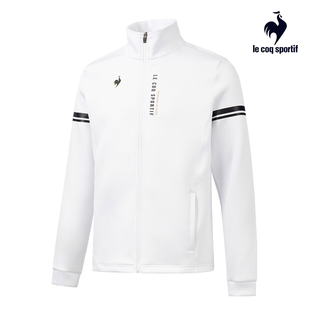 法國公雞保暖空氣層髮絲紋燙標立領外套 男款 三色 LOS61863 (白色)