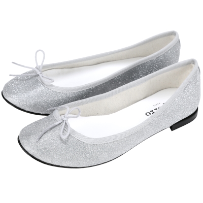 Repetto Cendrillon 銀蔥設計蝴蝶結芭蕾舞鞋