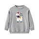 【麗嬰房】EASY輕鬆系列 小童可愛動物長袖上衣-麻灰色(86cm~130cm) product thumbnail 1