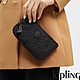 Kipling 經典黑菱格紋印花三夾層配件包-CREATIVITY L product thumbnail 1