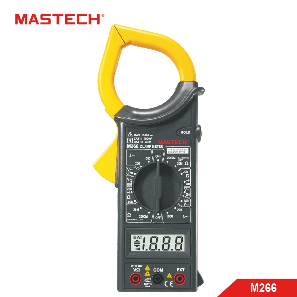 MASTECH 邁世 M266 數字鉗形表電流電壓表萬用表 現貨